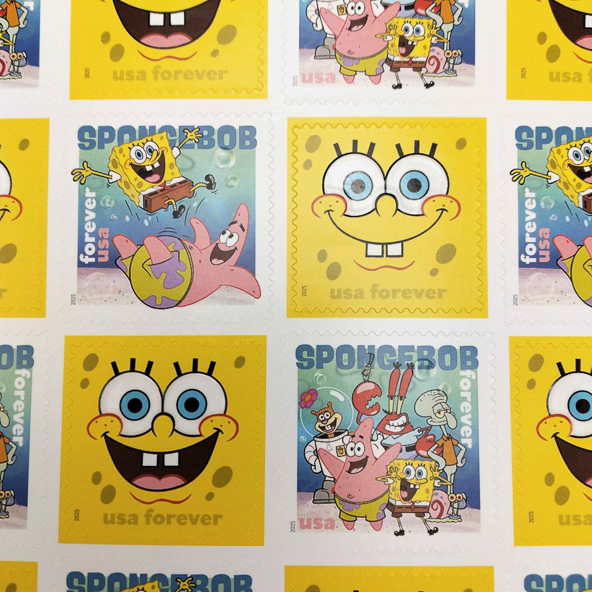 SpongeBob SquarePants Forever Stamps – 80 pcs