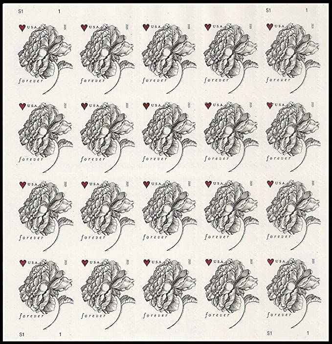 2015 Vintage Rose Wedding Forever Stamps