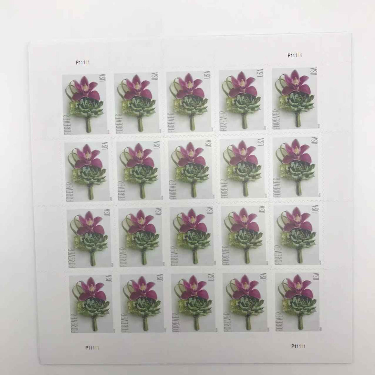 2020 Contemporary Boutonniere Wedding Forever Stamps
