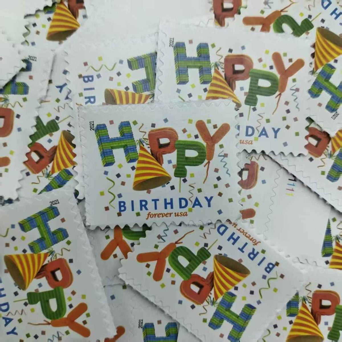 2021 Happy Birthday Forever Stamps