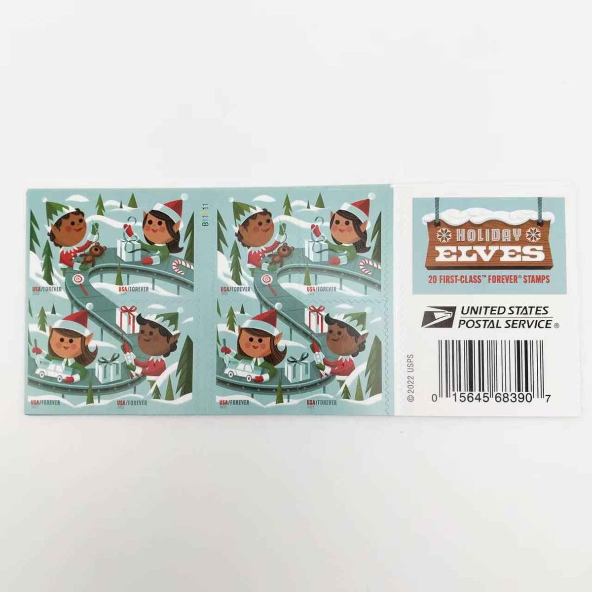 2022 Holiday Elves Forever Stamps 100 pcs