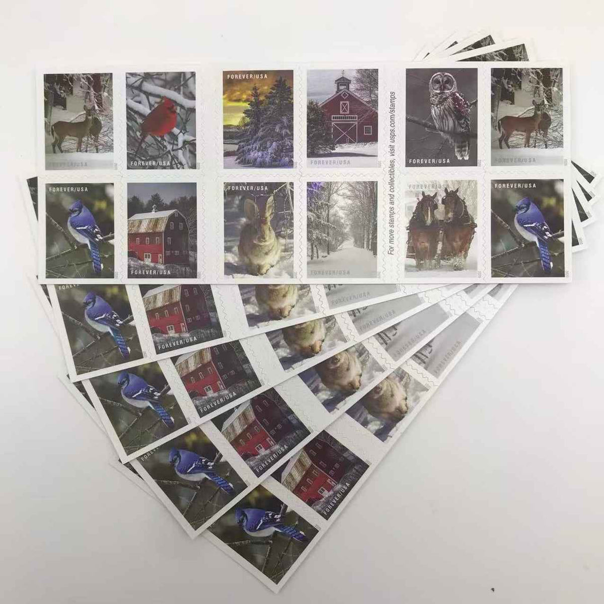 2020 Winter Scenes Forever Stamps