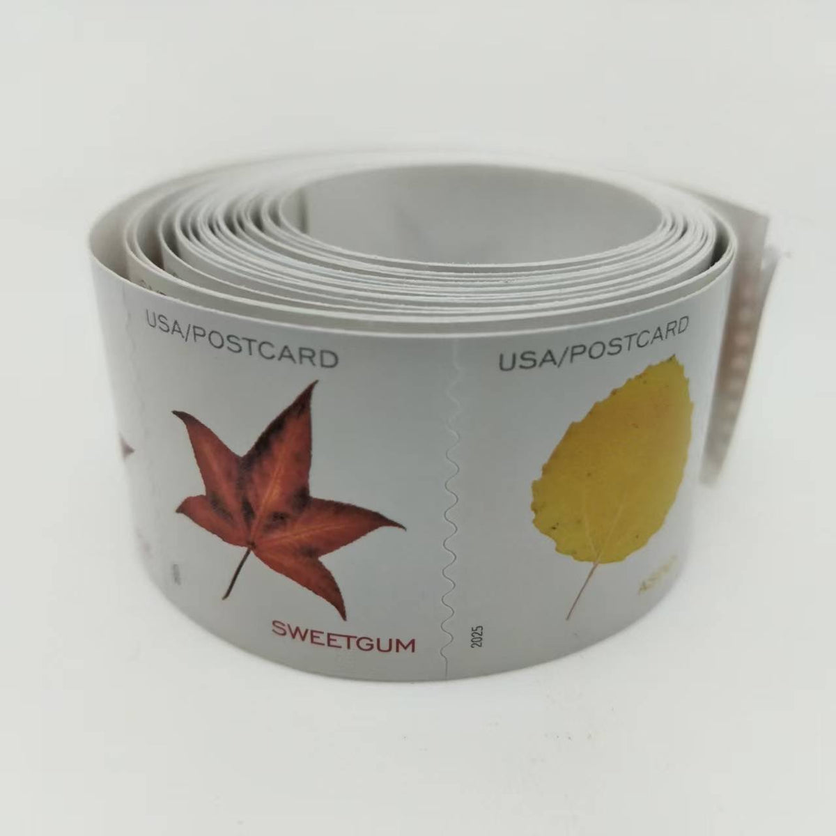 2025 Vibrant Leaves Postcard Stamps Rolls