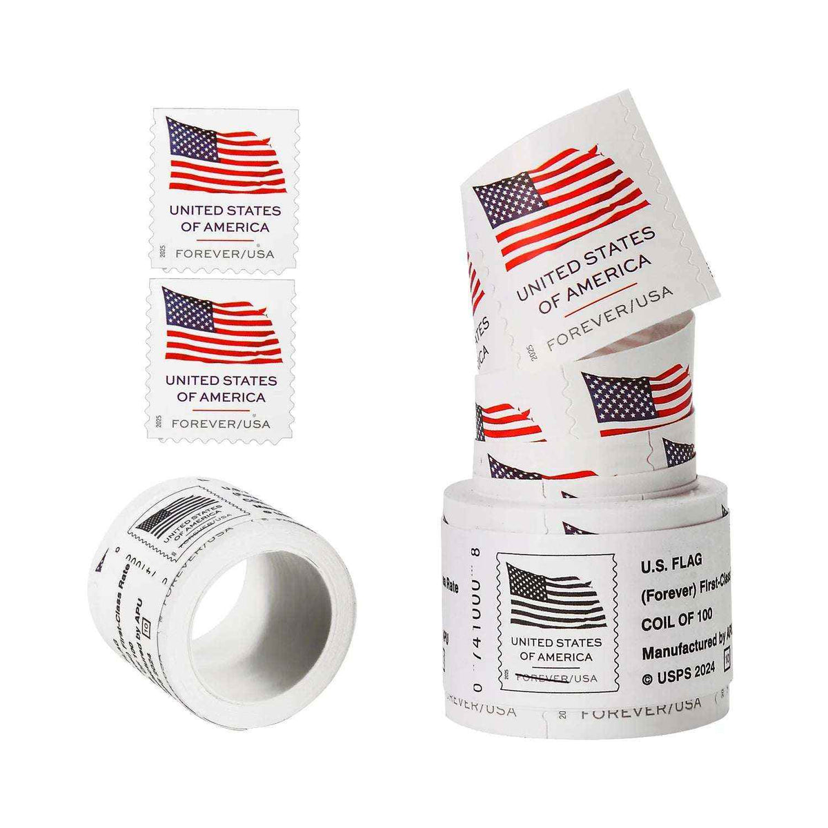 2025 US Flag Forever Stamp Roll