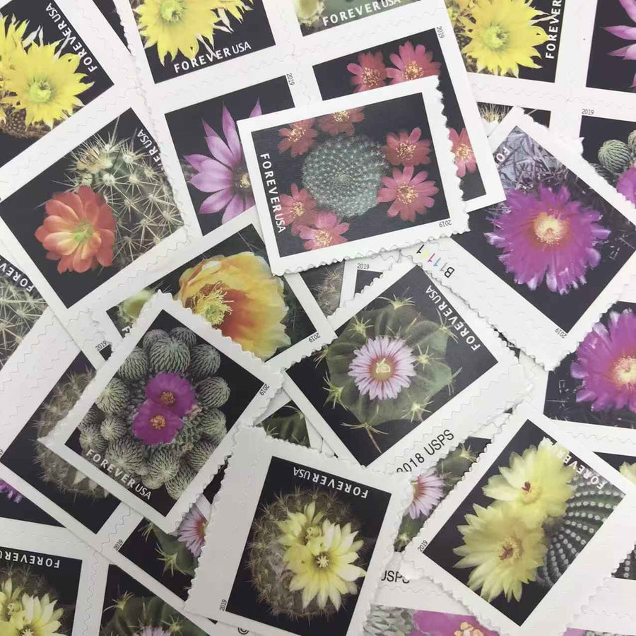 2019 Cactus Flowers Forever Stamps 100 pcs