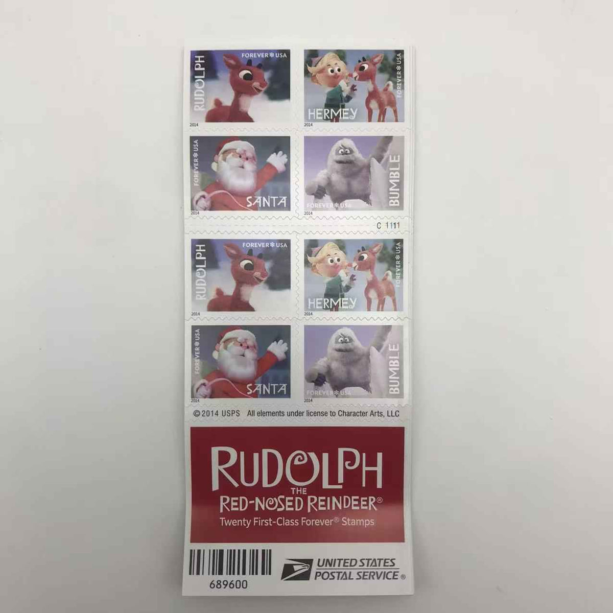 2014 Rudolph the Red-Nosed Reindeer Forever Stamps