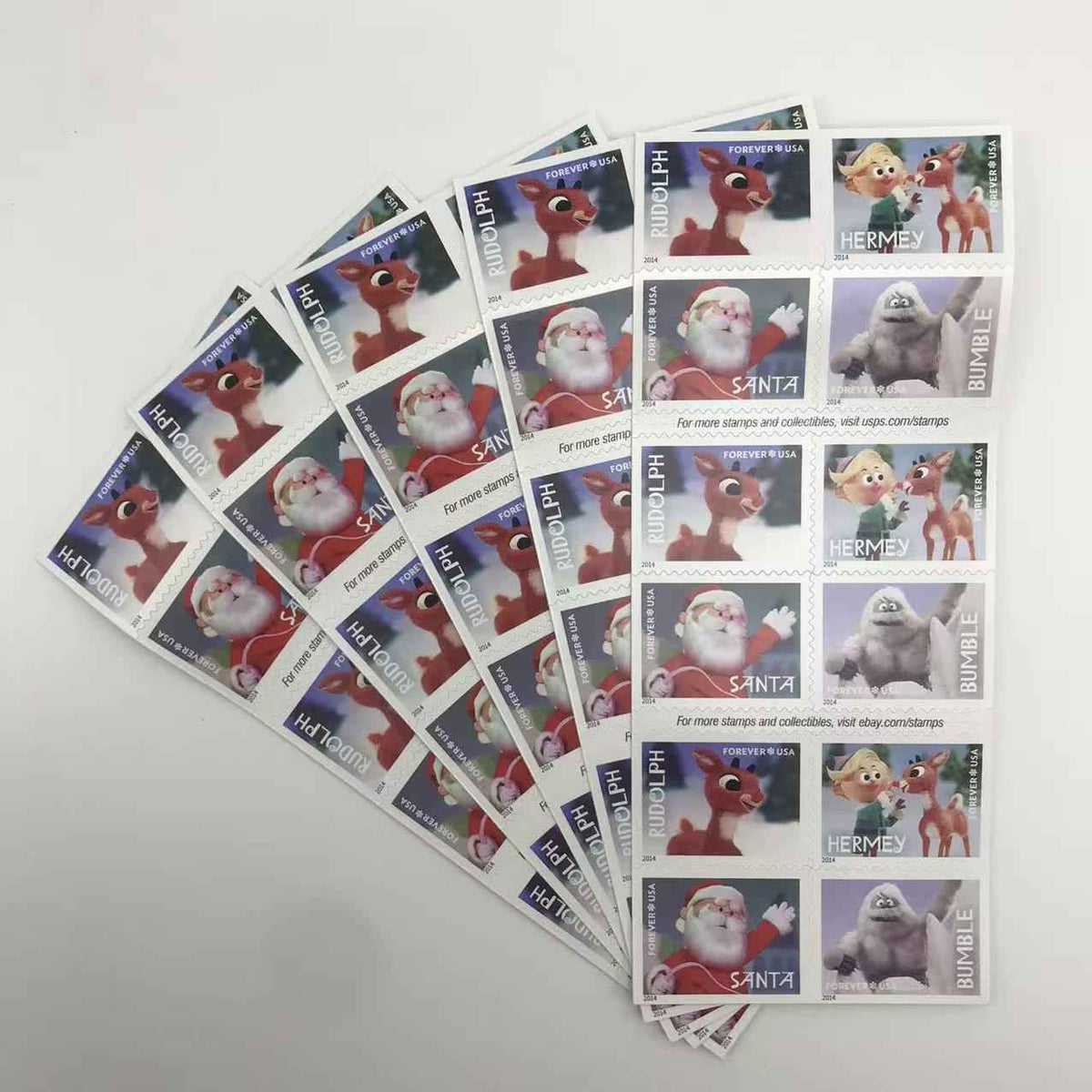 2014 Rudolph the Red-Nosed Reindeer Forever Stamps
