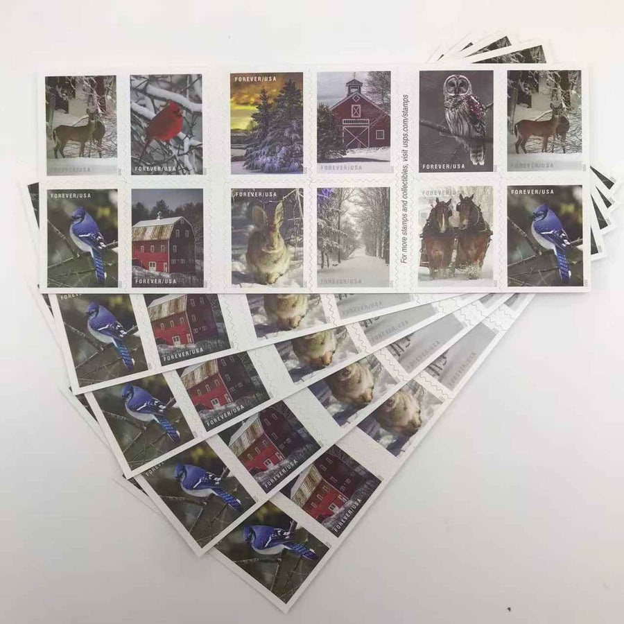 2020 Winter Scenes Forever Stamps